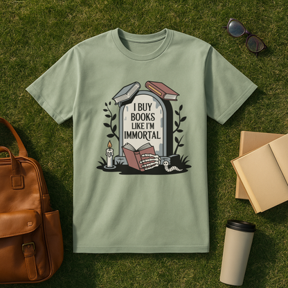 I Buy Books Like I'm Immortal T-Shirt