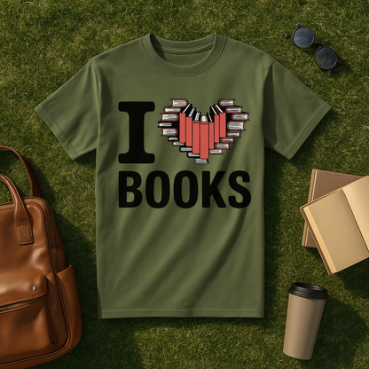 I Heart Books T-Shirt