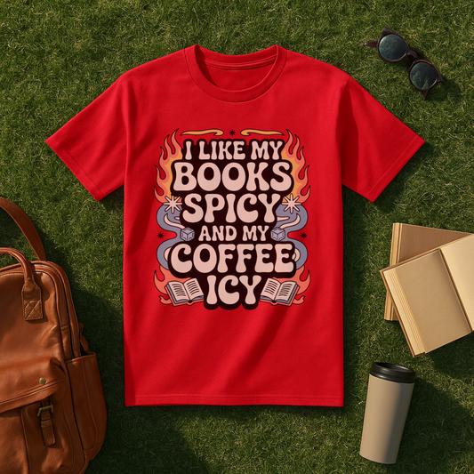 I Like My Books Spicy T-Shirt