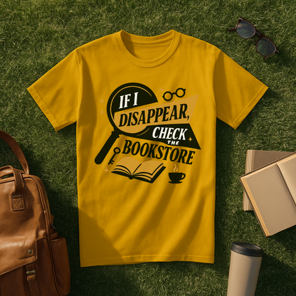 If I Disappear, Check the Bookstore T-Shirt