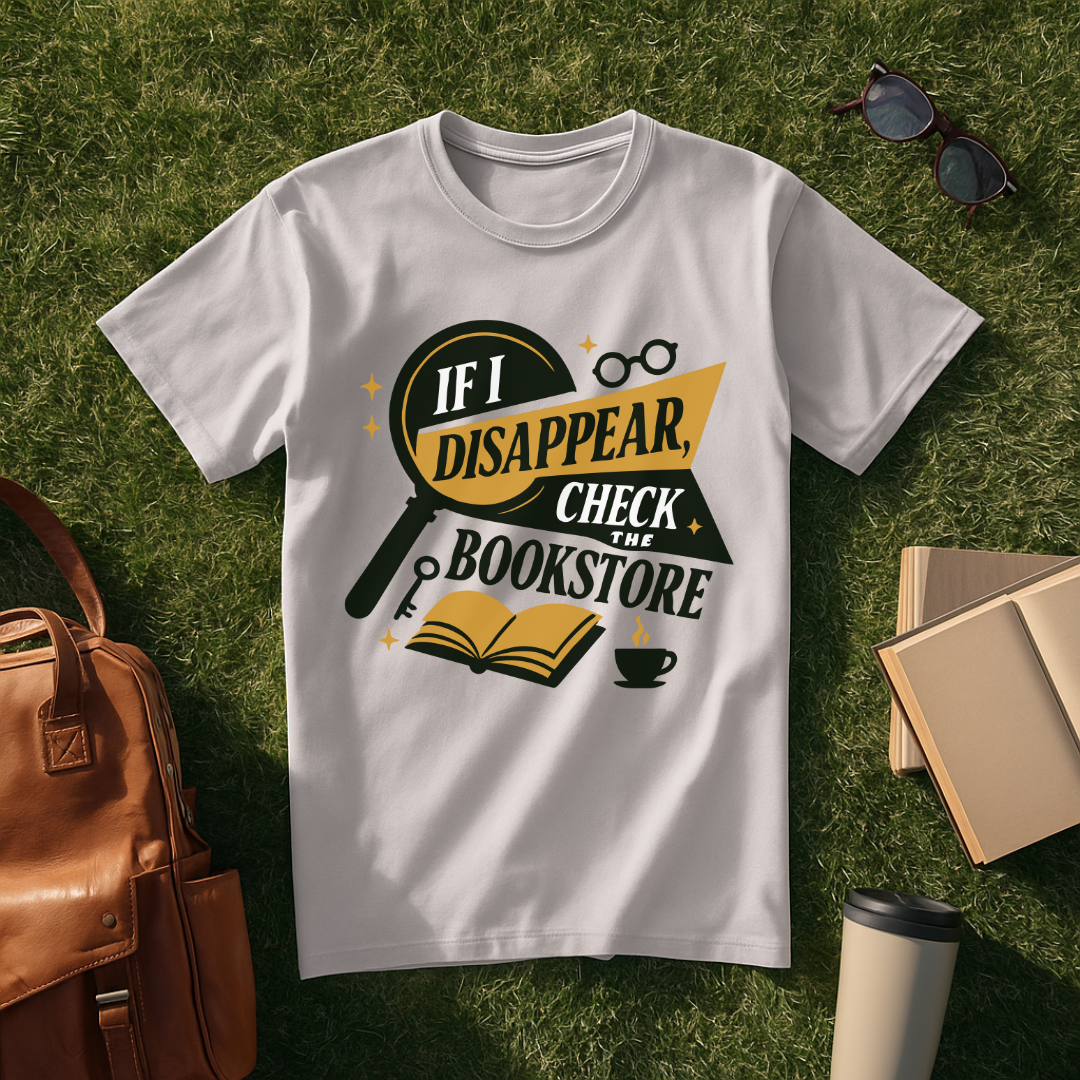 If I Disappear, Check the Bookstore T-Shirt