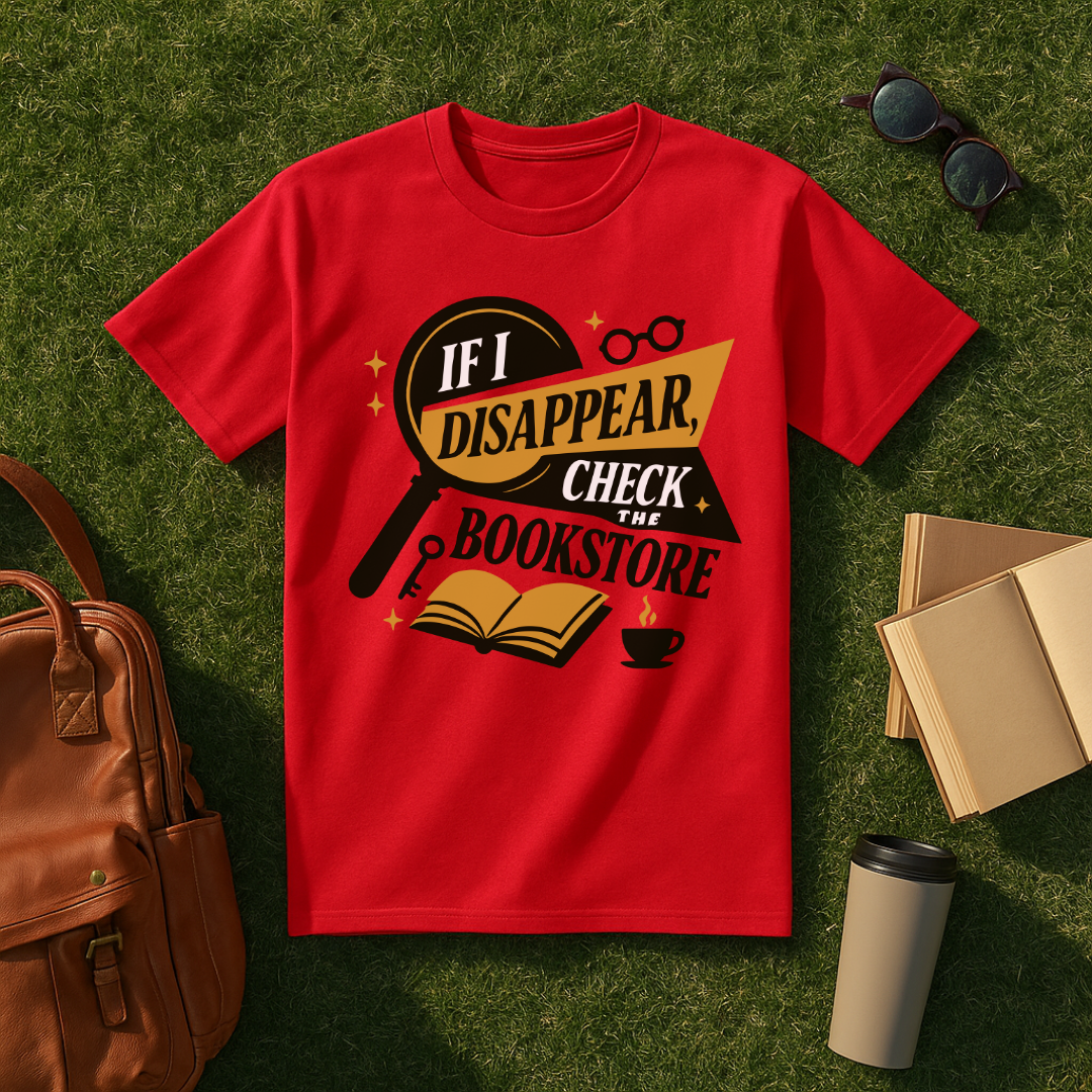 If I Disappear, Check the Bookstore T-Shirt