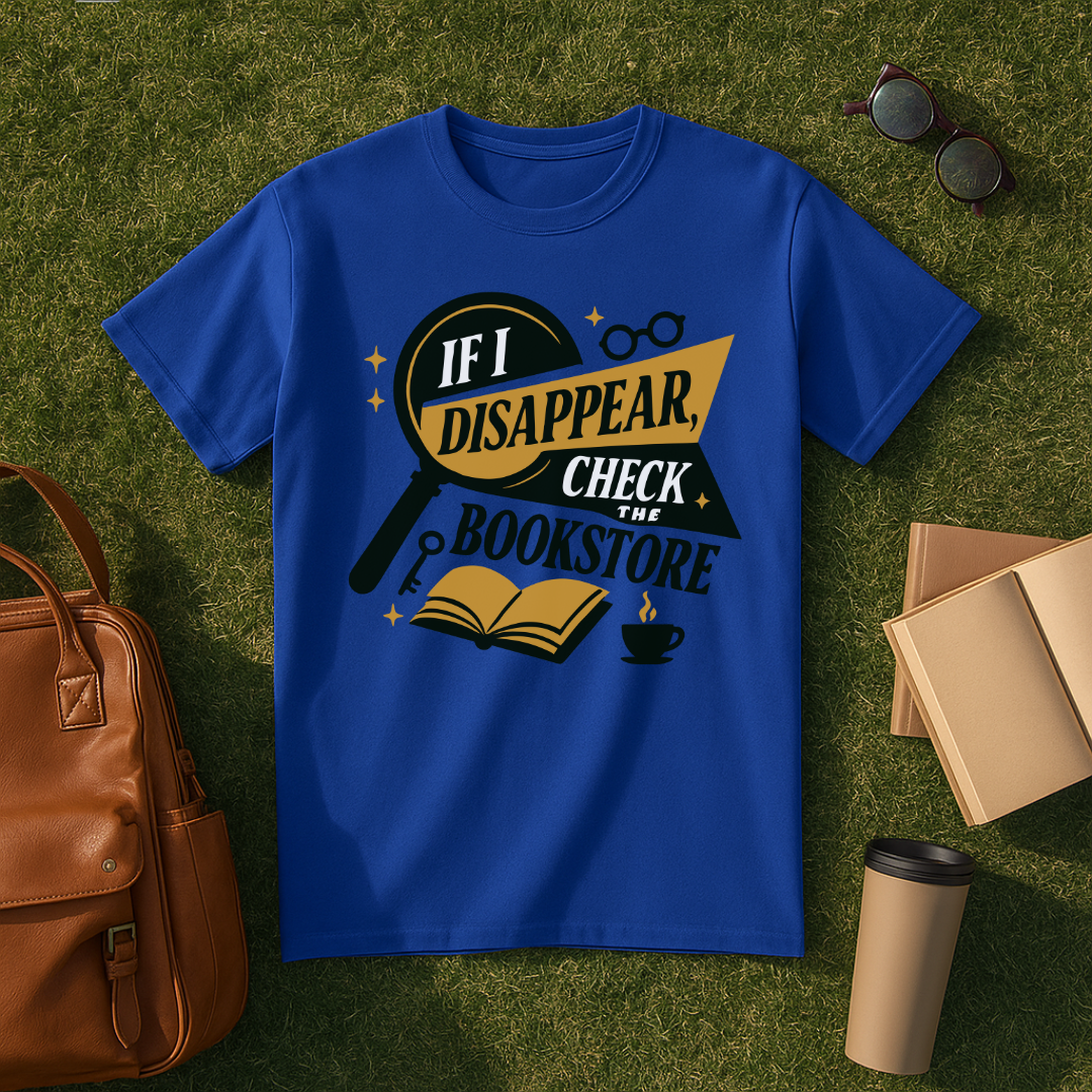 If I Disappear, Check the Bookstore T-Shirt