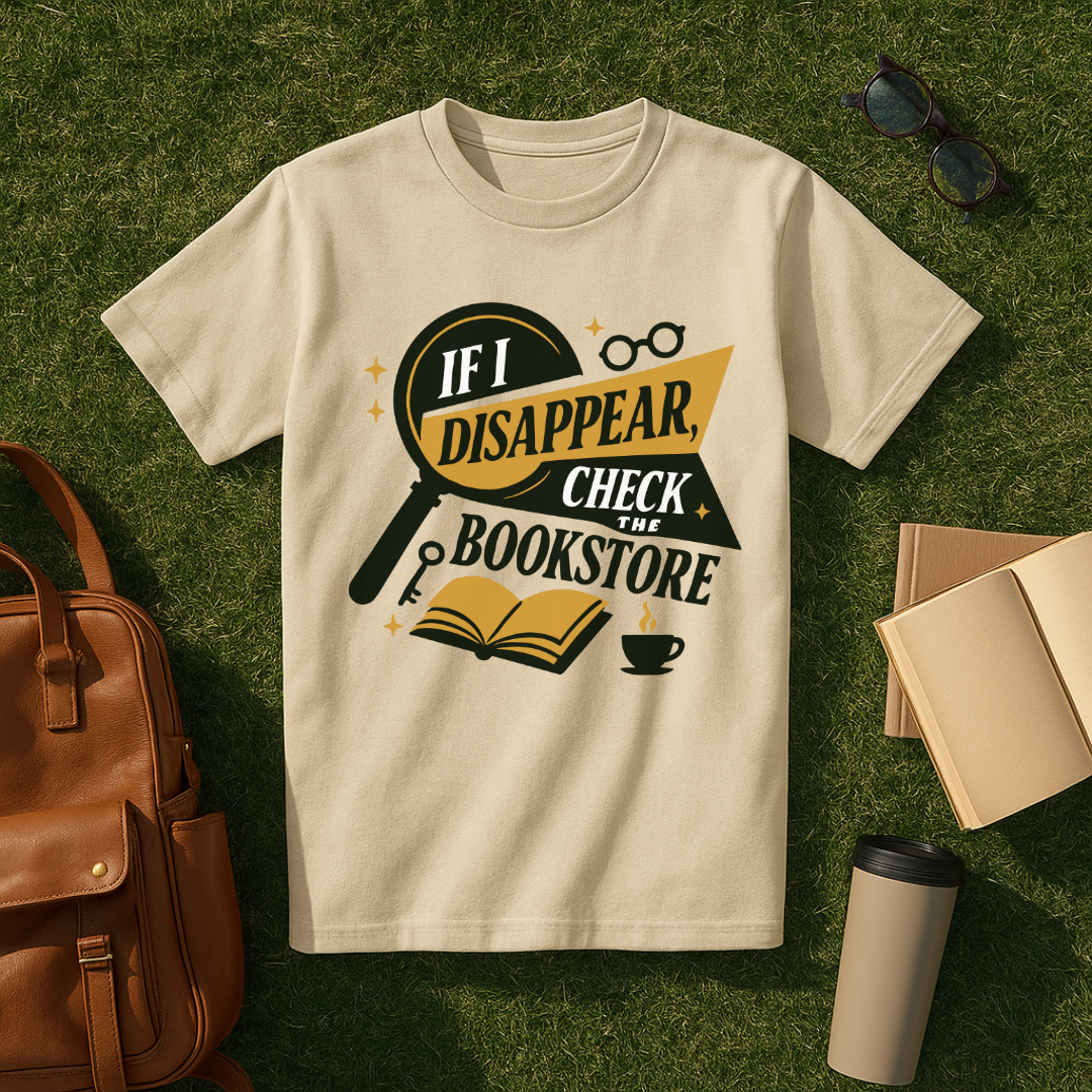 If I Disappear, Check the Bookstore T-Shirt