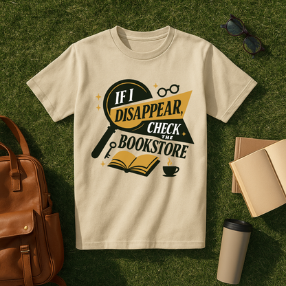 If I Disappear, Check the Bookstore T-Shirt