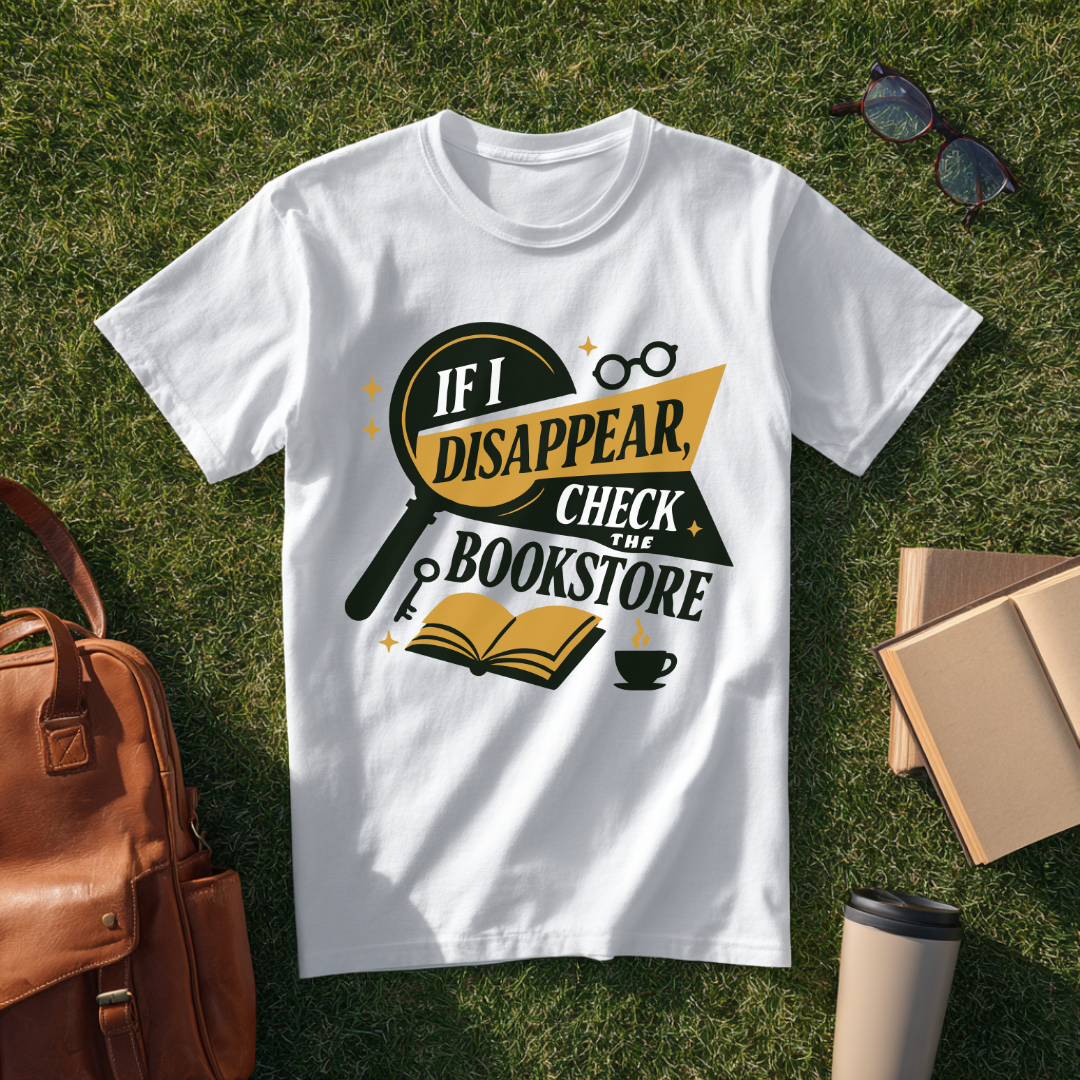If I Disappear, Check the Bookstore T-Shirt