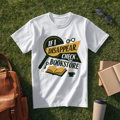 If I Disappear, Check the Bookstore T-Shirt