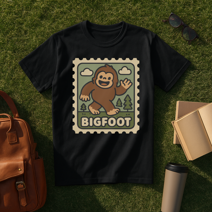 Kawaii Bigfoot Stamp T-Shirt