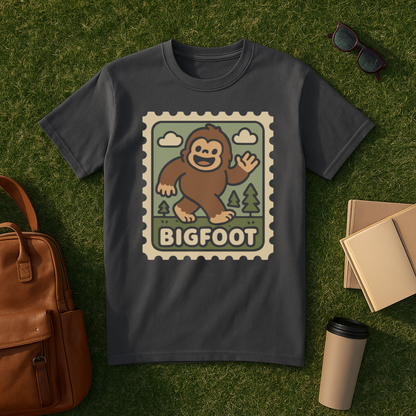 Kawaii Bigfoot Stamp T-Shirt