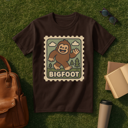 Kawaii Bigfoot Stamp T-Shirt