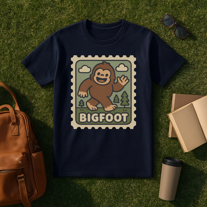 Kawaii Bigfoot Stamp T-Shirt