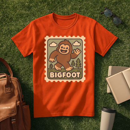 Kawaii Bigfoot Stamp T-Shirt