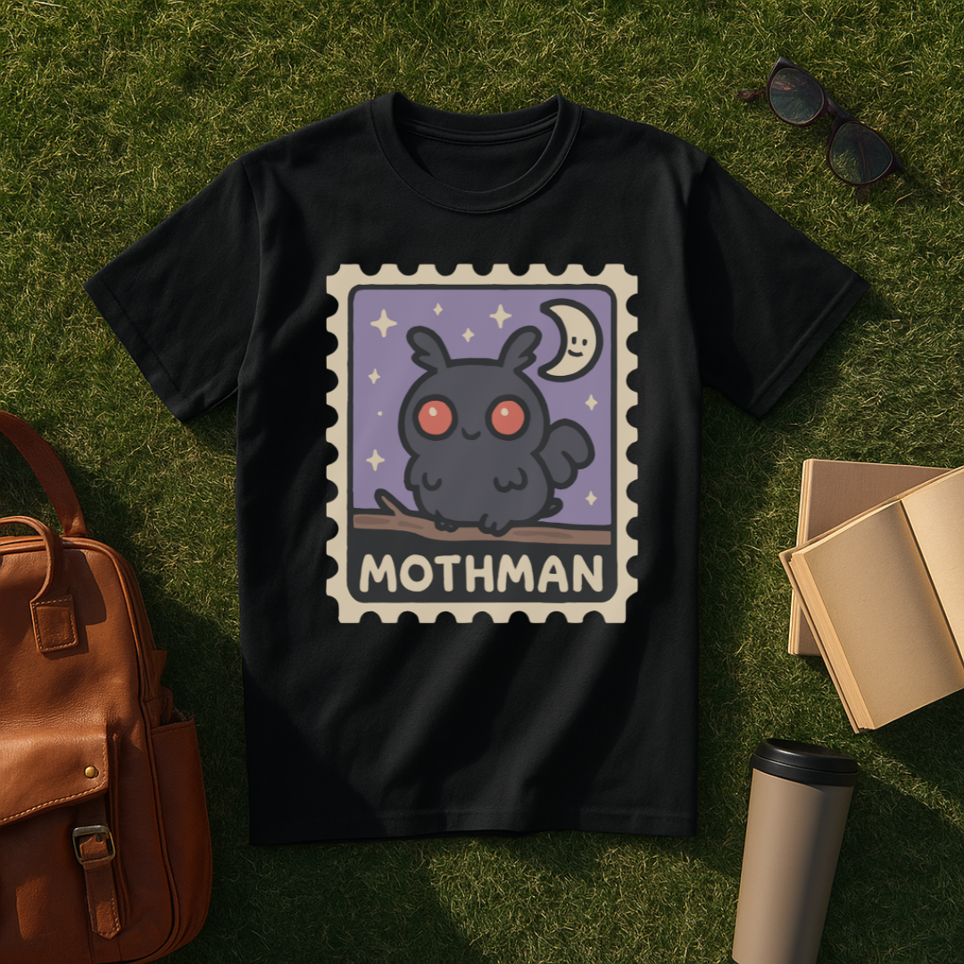 Kawaii Mothman Stamp T-Shirt