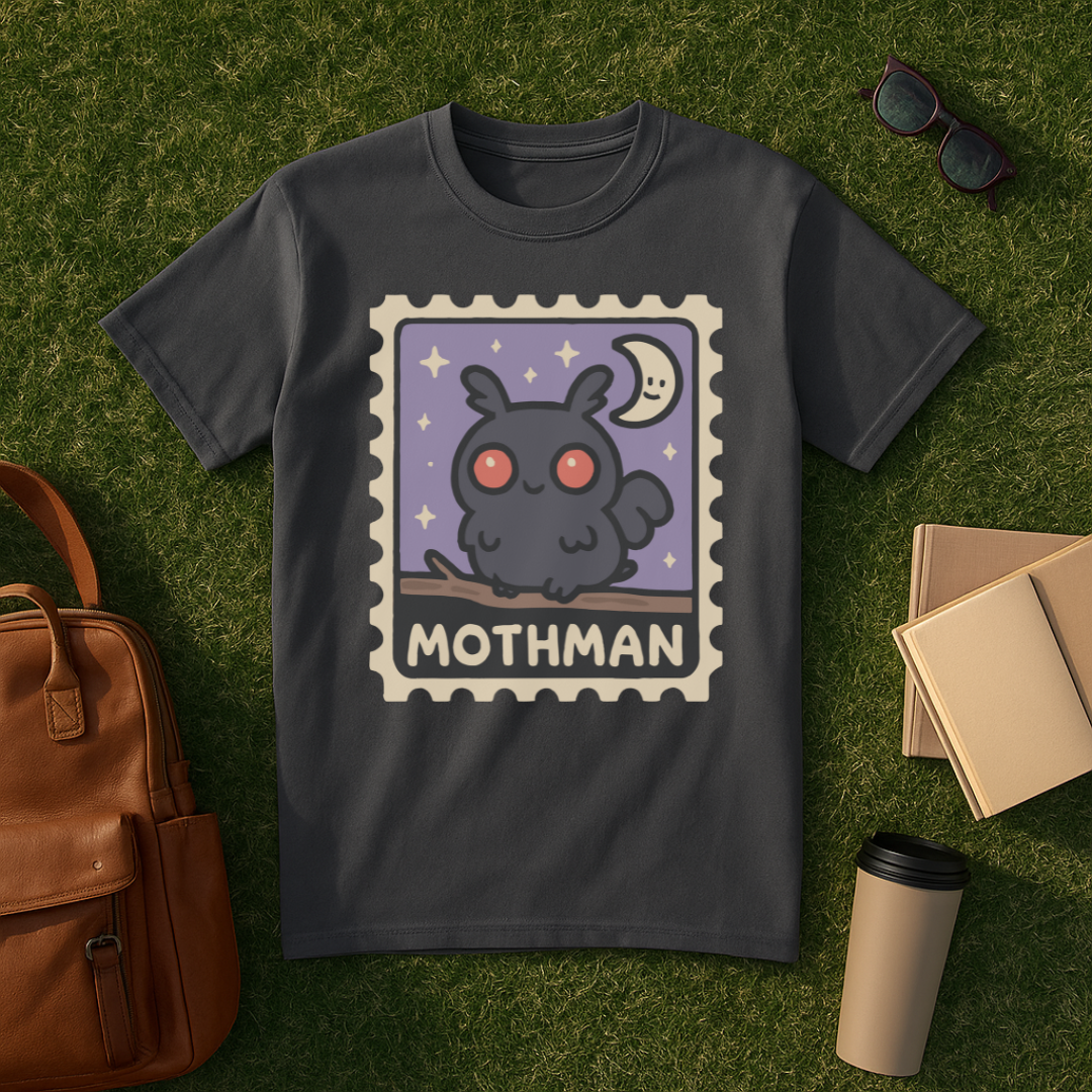 Kawaii Mothman Stamp T-Shirt