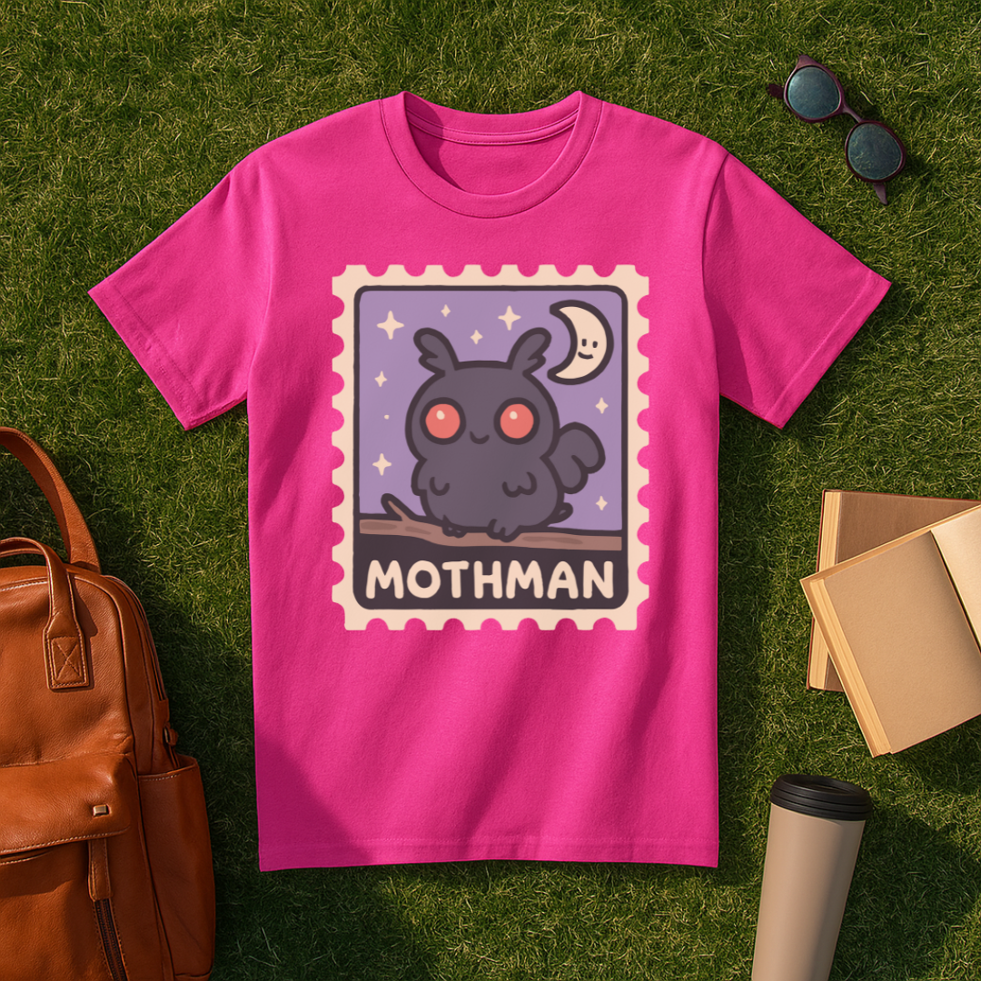 Kawaii Mothman Stamp T-Shirt