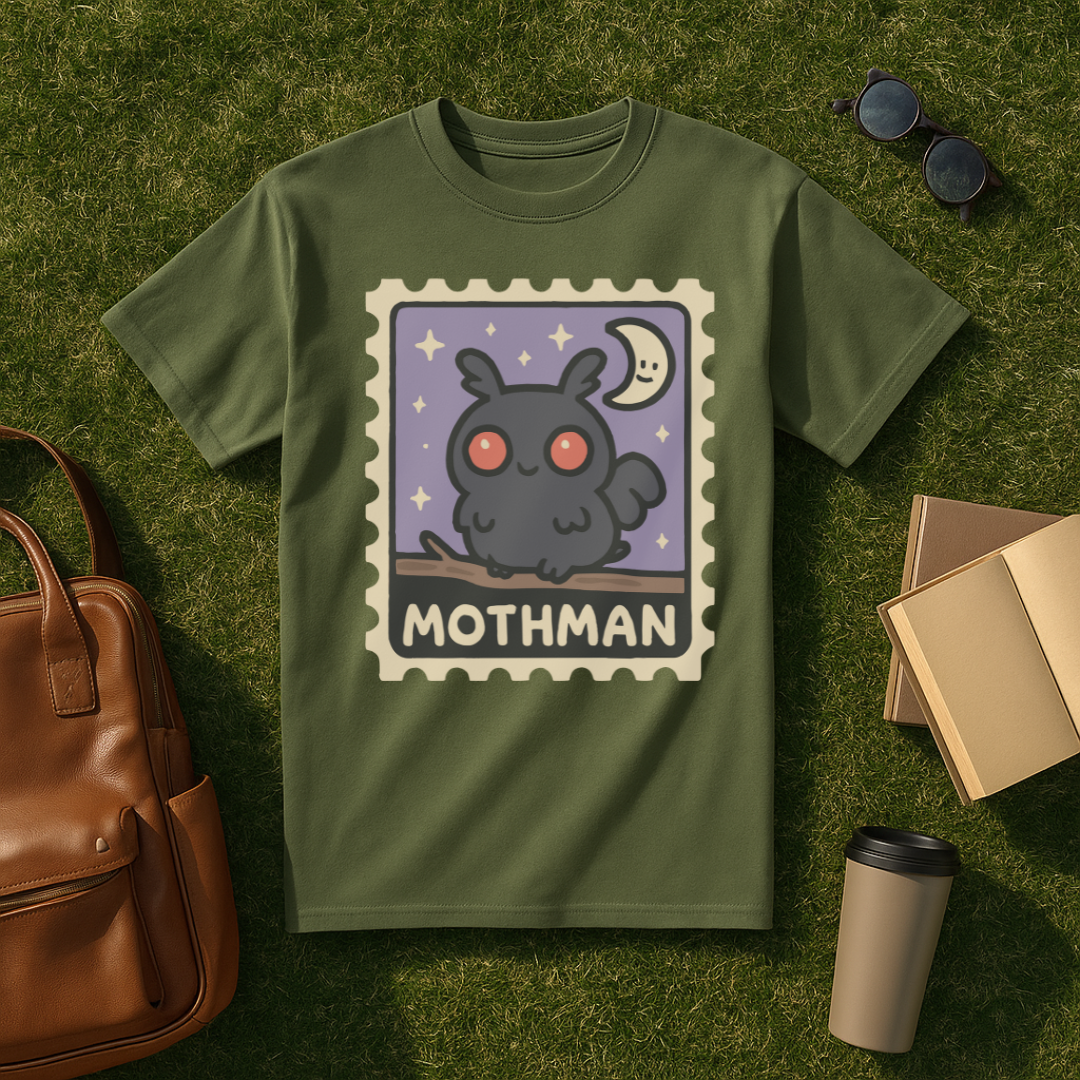 Kawaii Mothman Stamp T-Shirt