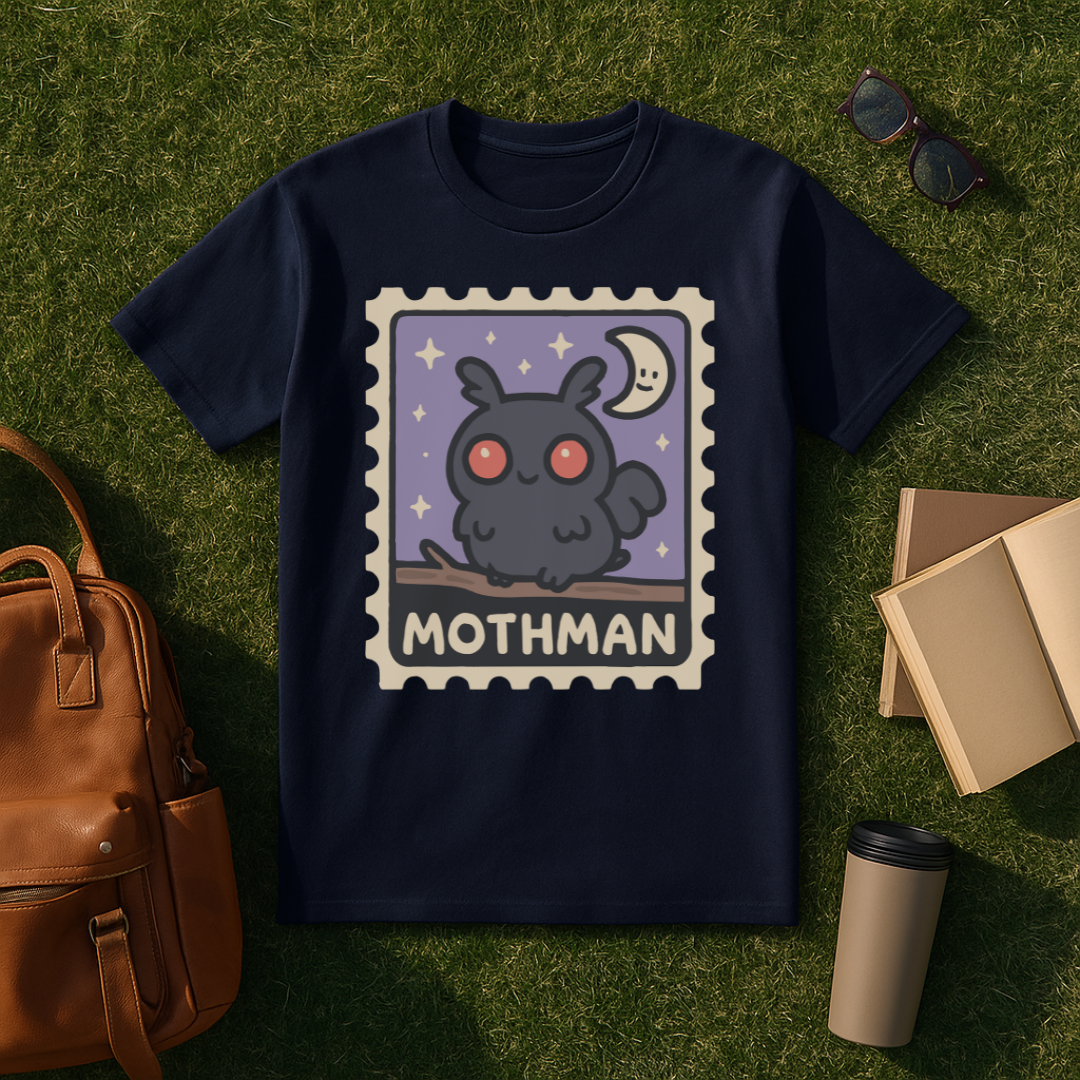 Kawaii Mothman Stamp T-Shirt