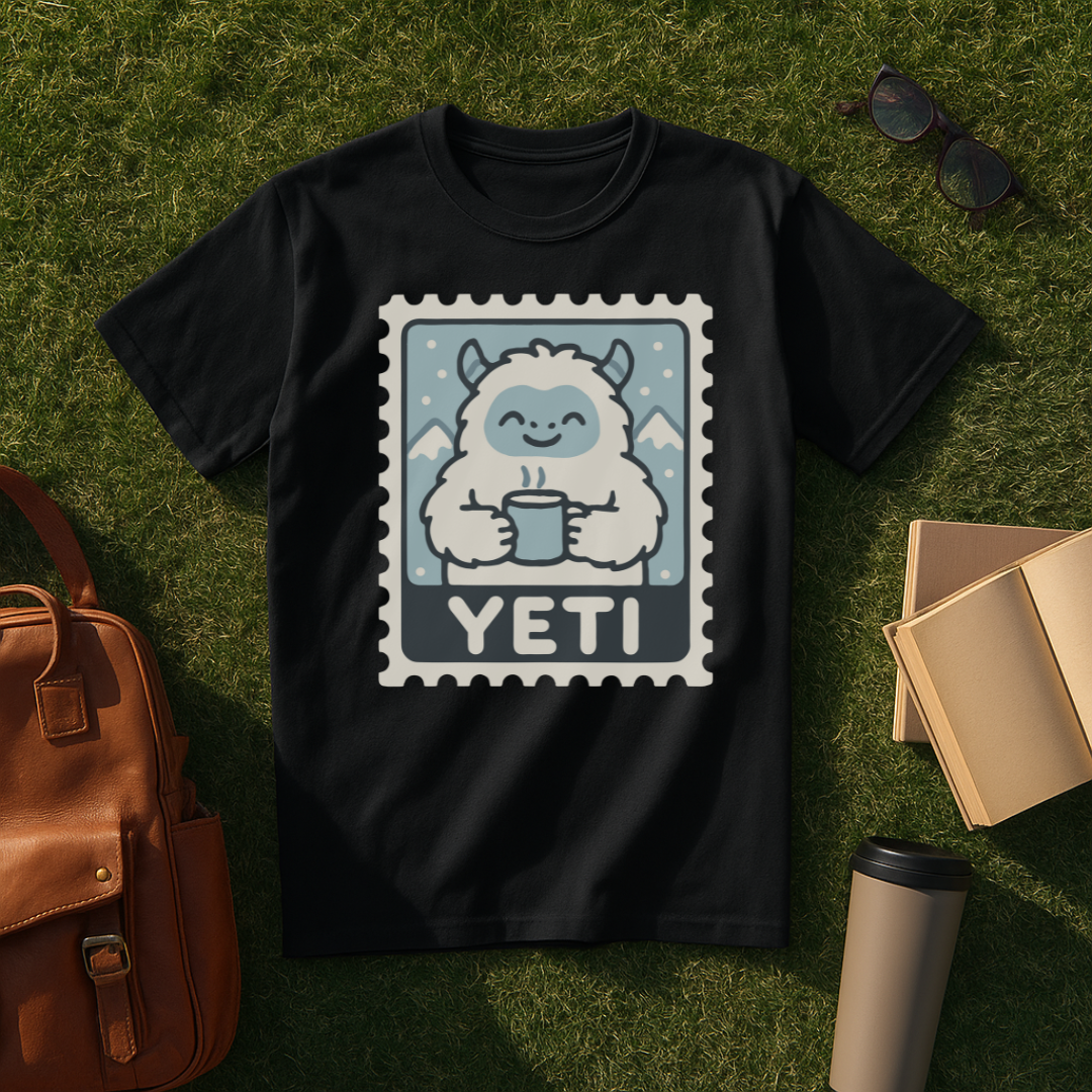 Kawaii Yeti Stamp T-Shirt