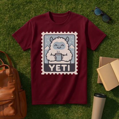 Kawaii Yeti Stamp T-Shirt