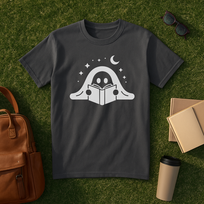 Minimalist Bookish Ghost T-Shirt