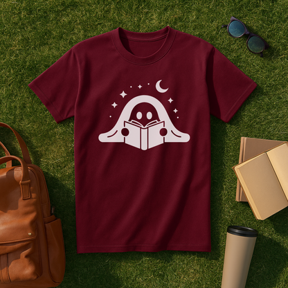Minimalist Bookish Ghost T-Shirt