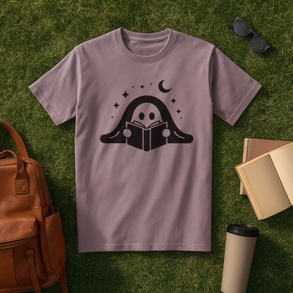 Minimalist Bookish Ghost T-Shirt