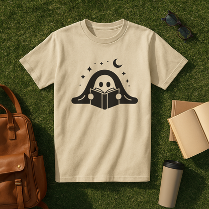 Minimalist Bookish Ghost T-Shirt