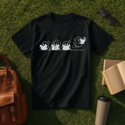 Minimalist Bookish Ghosts T-Shirt