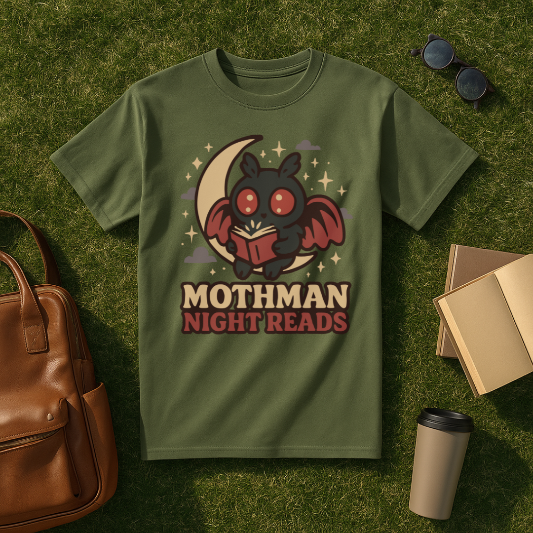 Mothman Night Reads T-Shirt