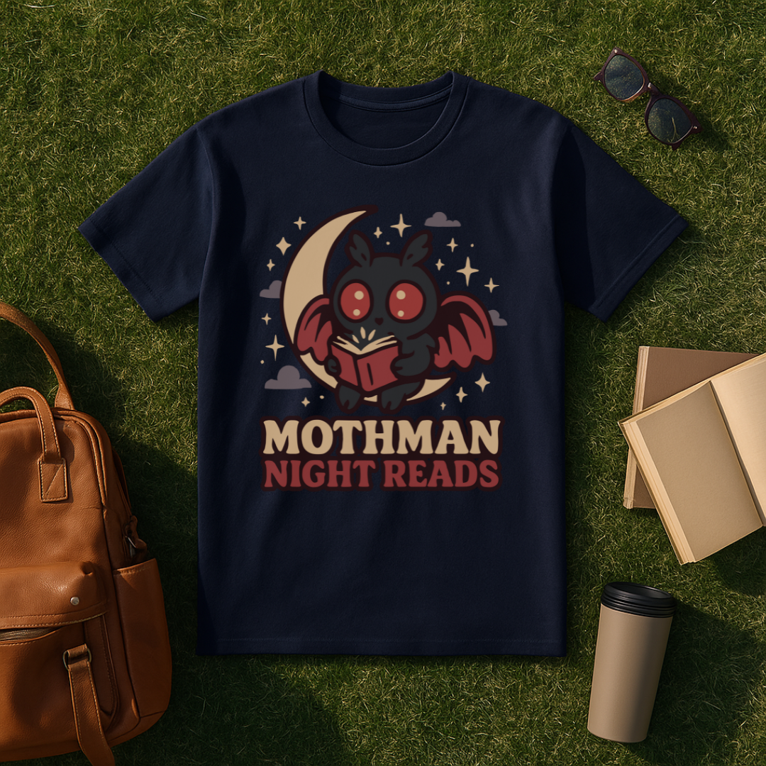 Mothman Night Reads T-Shirt
