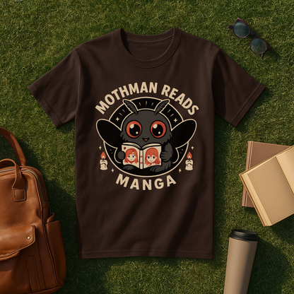 Mothman Reads Manga T-Shirt