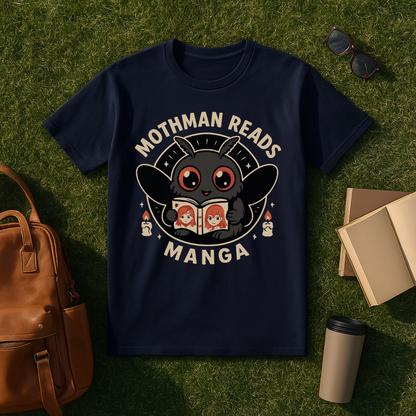 Mothman Reads Manga T-Shirt