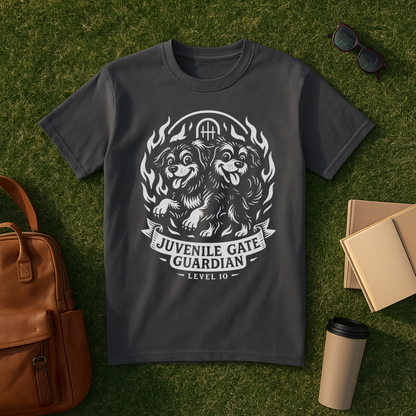 Orthrus White Juvenile Gate Guardian T-Shirt