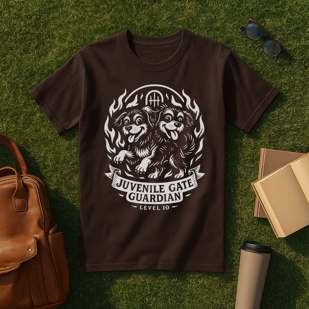 Orthrus White Juvenile Gate Guardian T-Shirt