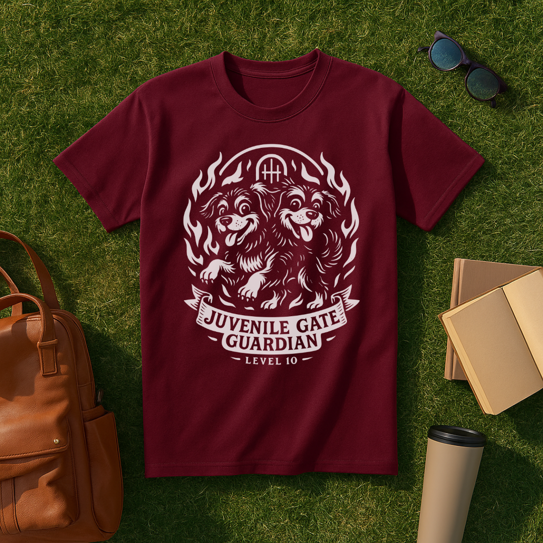 Orthrus White Juvenile Gate Guardian T-Shirt