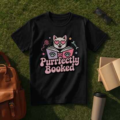 Purrfectly Booked T-Shirt
