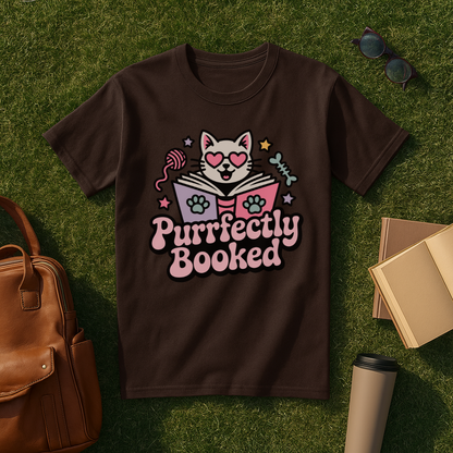 Purrfectly Booked T-Shirt