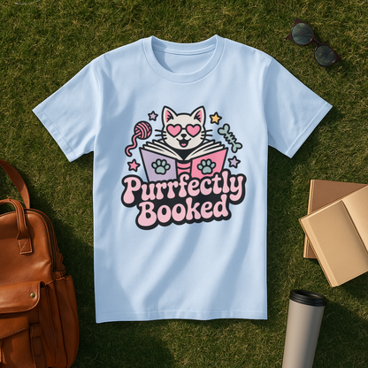 Purrfectly Booked T-Shirt