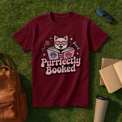 Purrfectly Booked T-Shirt