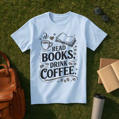 Read Books, Drink Coffee T-Shirt