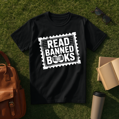 Read Banned Books Stamp T-Shirt