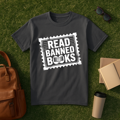 Read Banned Books Stamp T-Shirt