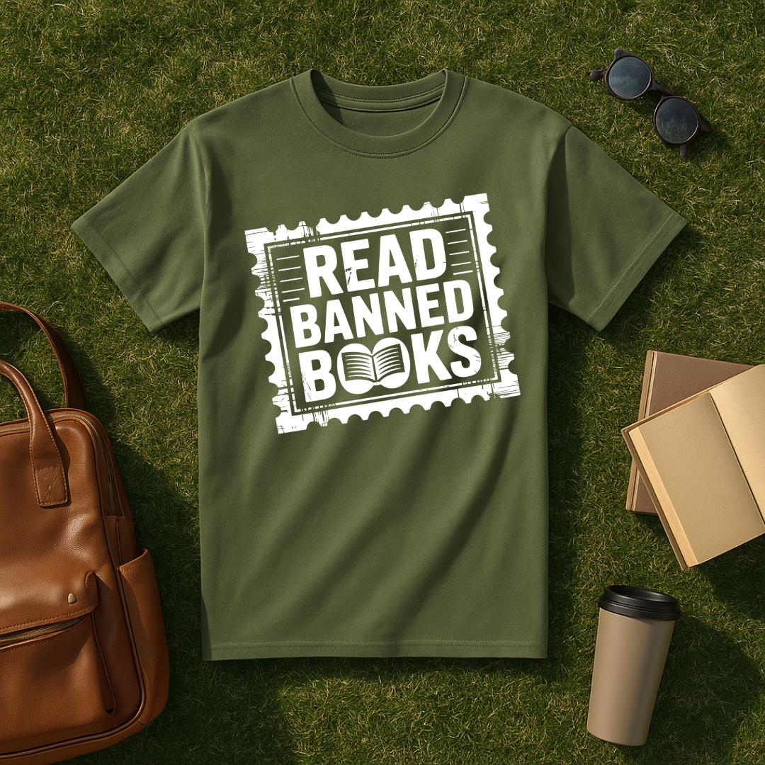 Read Banned Books Stamp T-Shirt