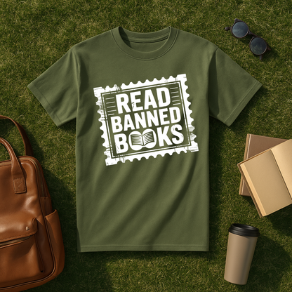Read Banned Books Stamp T-Shirt