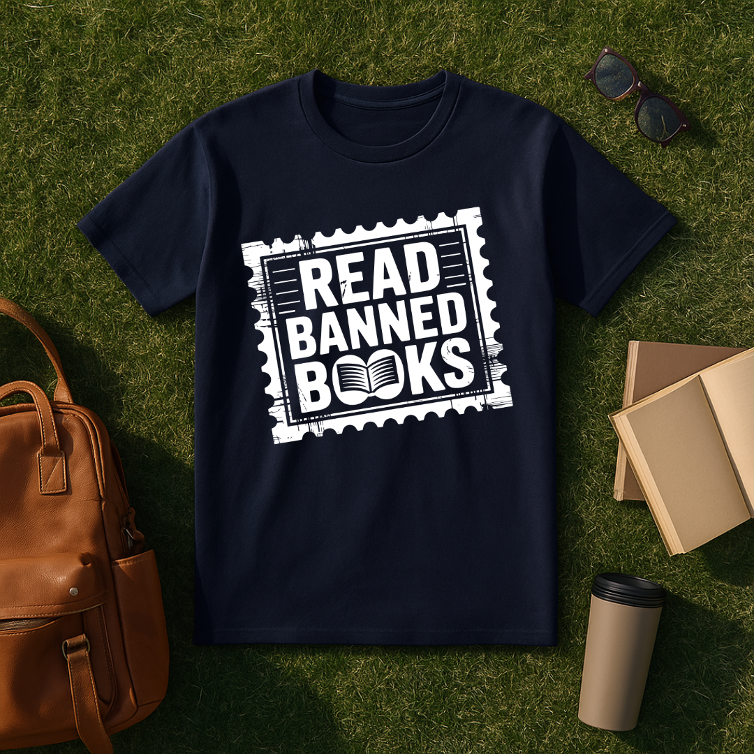 Read Banned Books Stamp T-Shirt