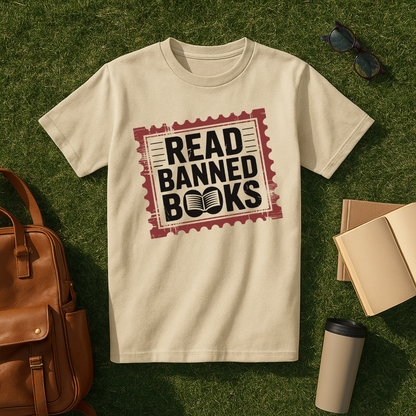 Read Banned Books Stamp T-Shirt