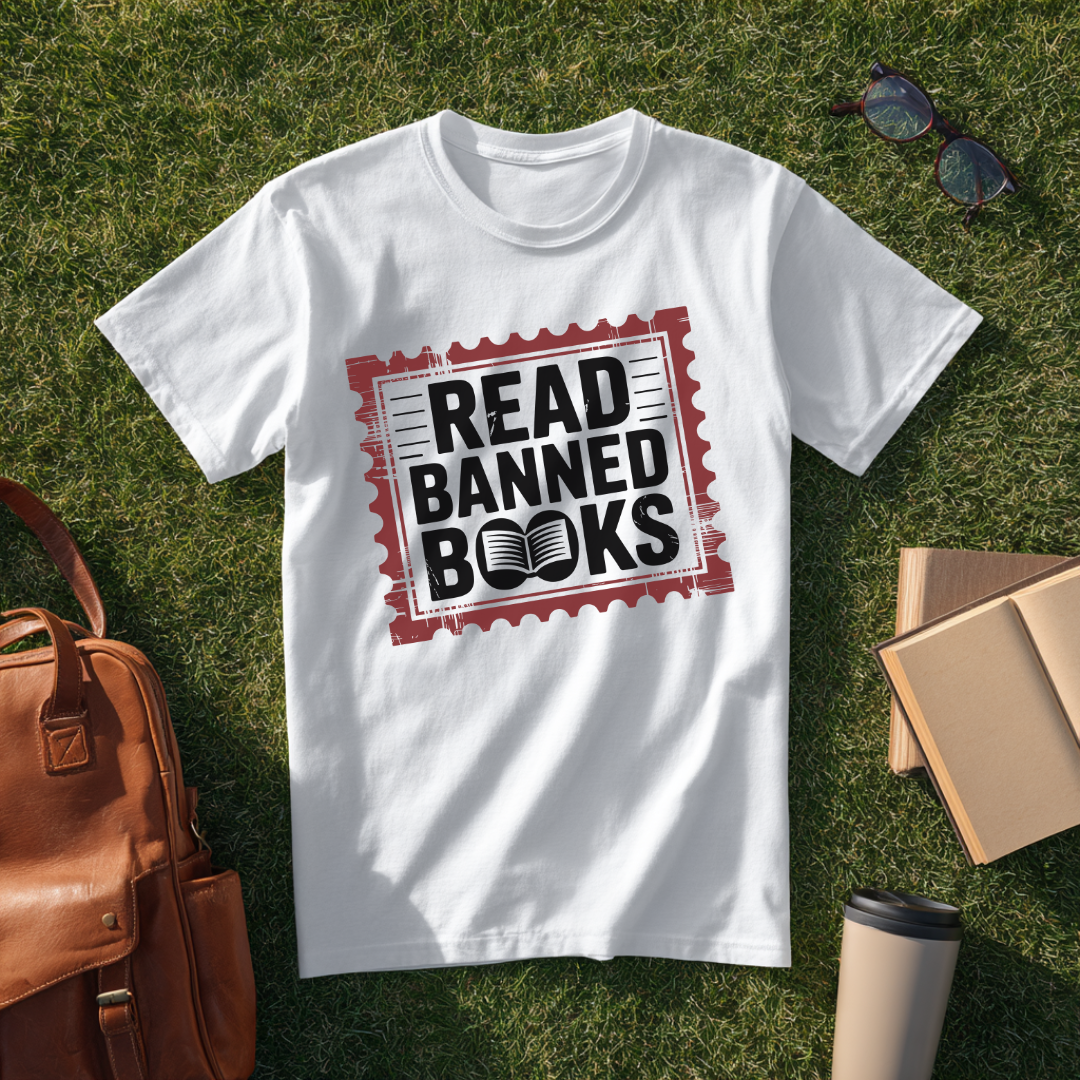 Read Banned Books Stamp T-Shirt