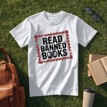Read Banned Books Stamp T-Shirt