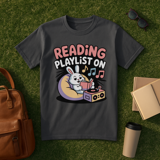 Reading Playlist On T-Shirt
