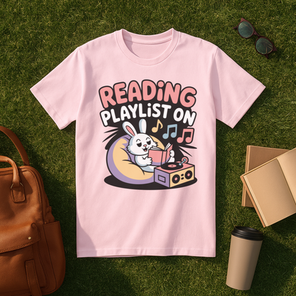 Reading Playlist On T-Shirt